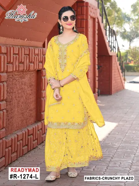 Ramsha R 1274 nx Crunchy Pakistani Readymade Suits Exporters In India